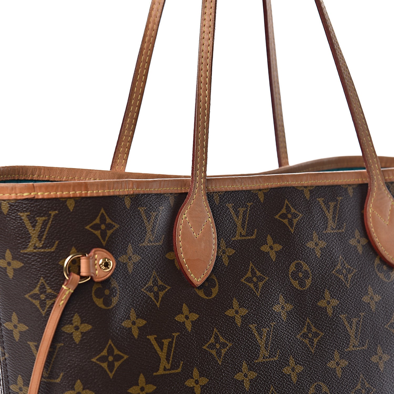 Louis Vuitton Monogram V Neverfull MM Turquoise 14 of 15