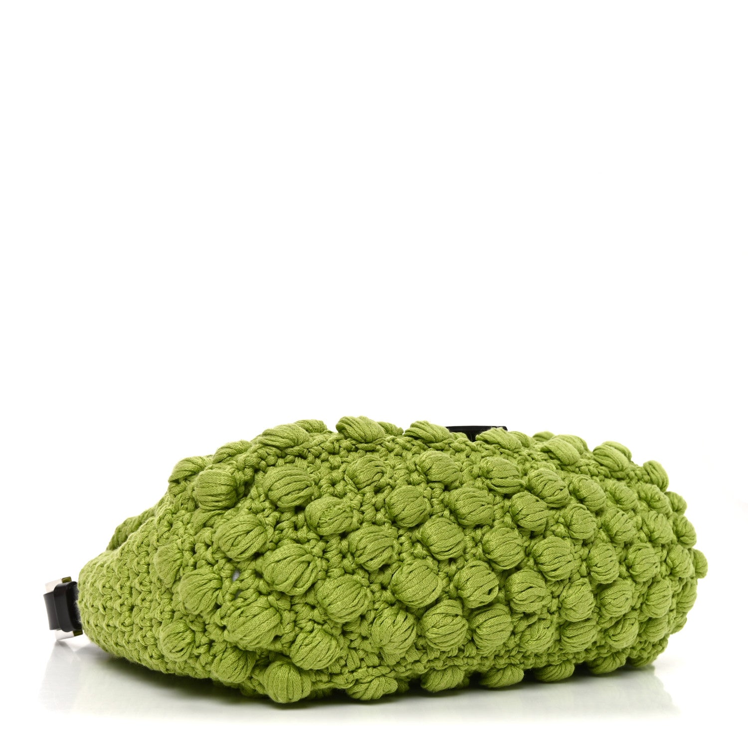 Fendi Wool Crochet Knit Mama Baguette Green 4 of 10