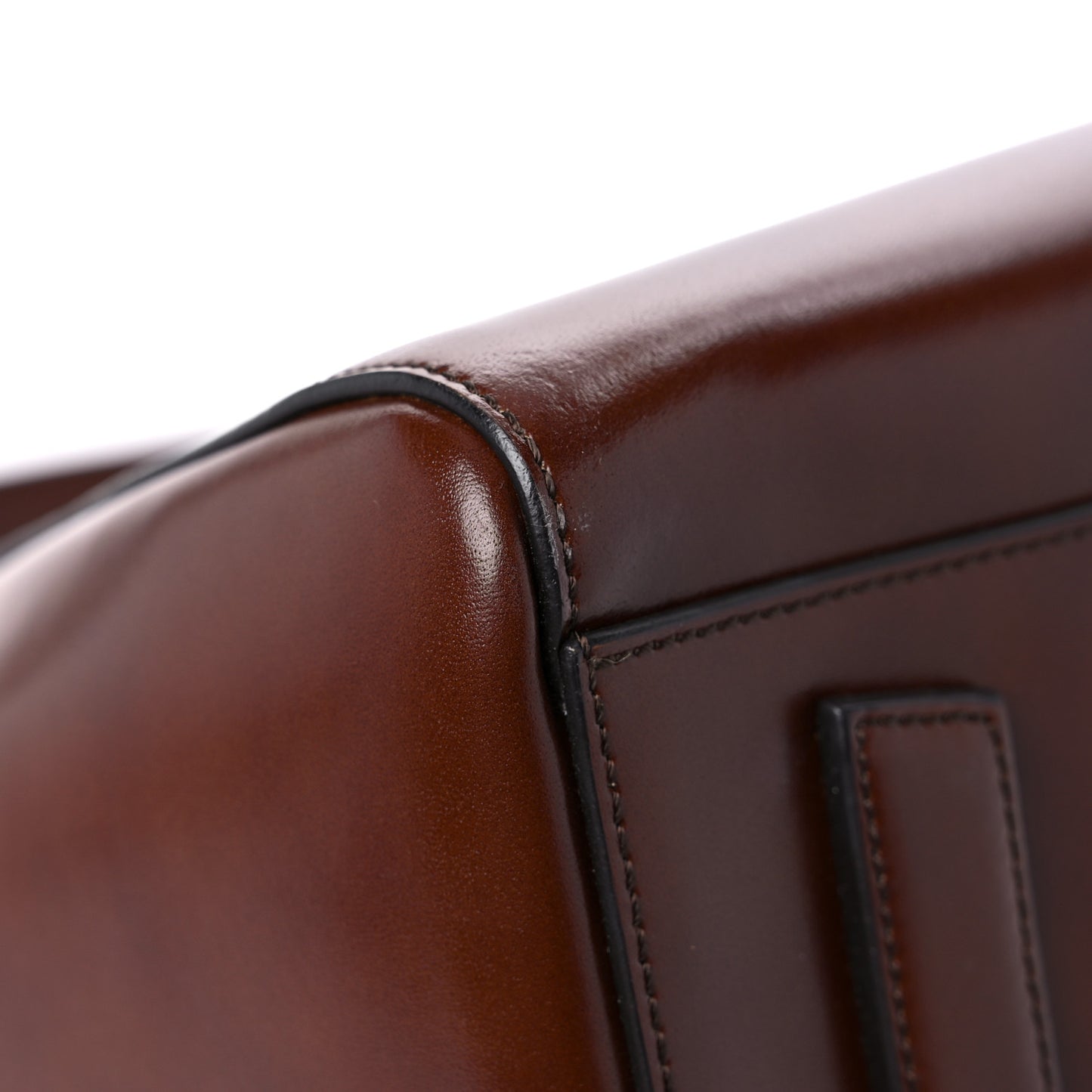 Shiny Lord Calfskin Medium Antigona Brown