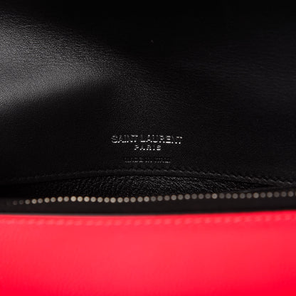 Saint Laurent Grain De Poudre Monogram Kate Belt Bag Neon Pink 8 of 8