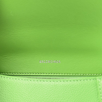 Balenciaga Grained Calfskin Small Hourglass Top Handle Bag Light Green 6 of 10