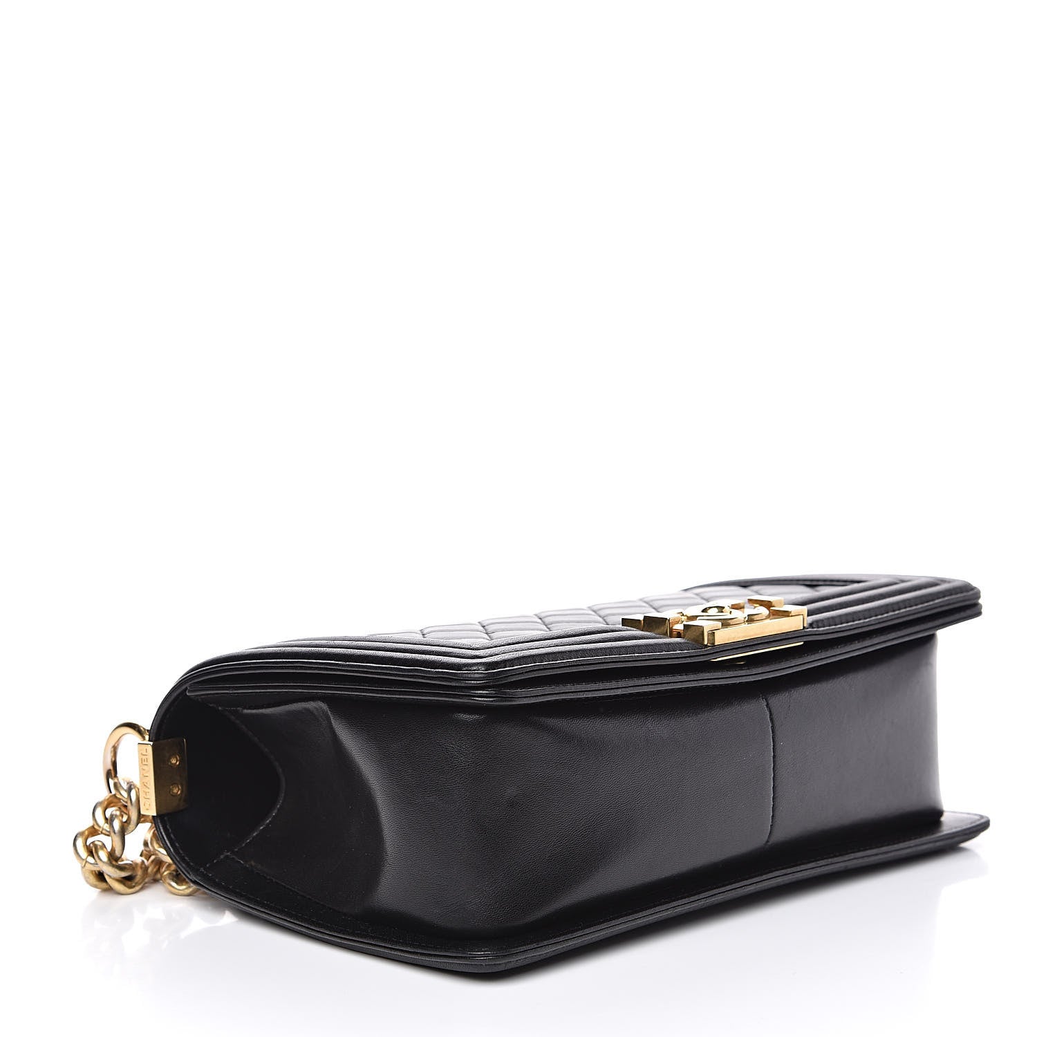 Chanel Lambskin Quilted Medium Boy Flap Black 4 of 16