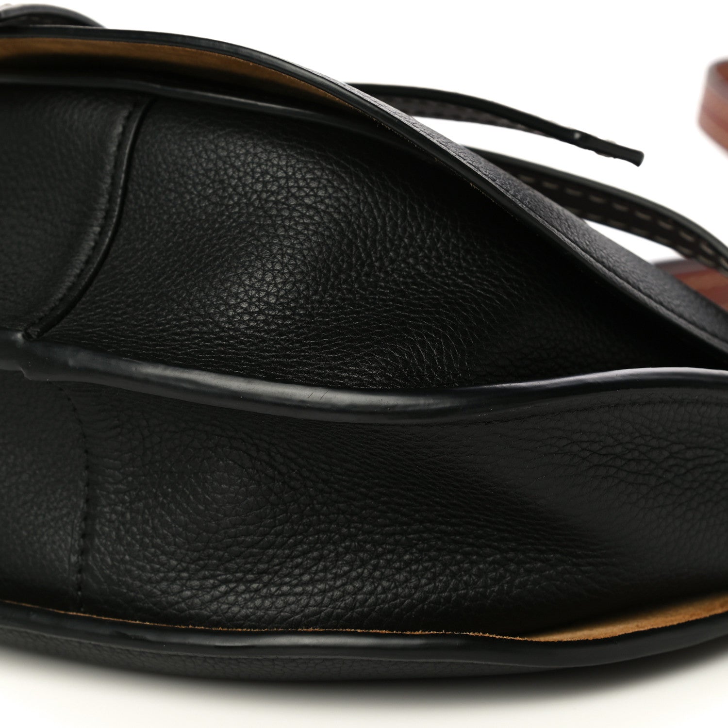 Loewe Grained Calfskin Small Gate Crossbody Bag Pecan Black 9 of 14