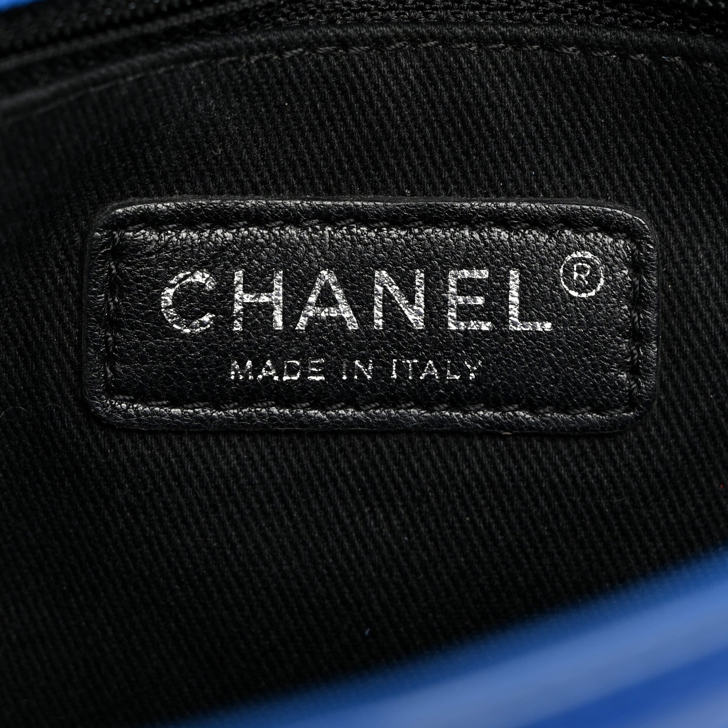Chanel Patent Quilted Small Coco Shine Flap Blue 6 of 10
