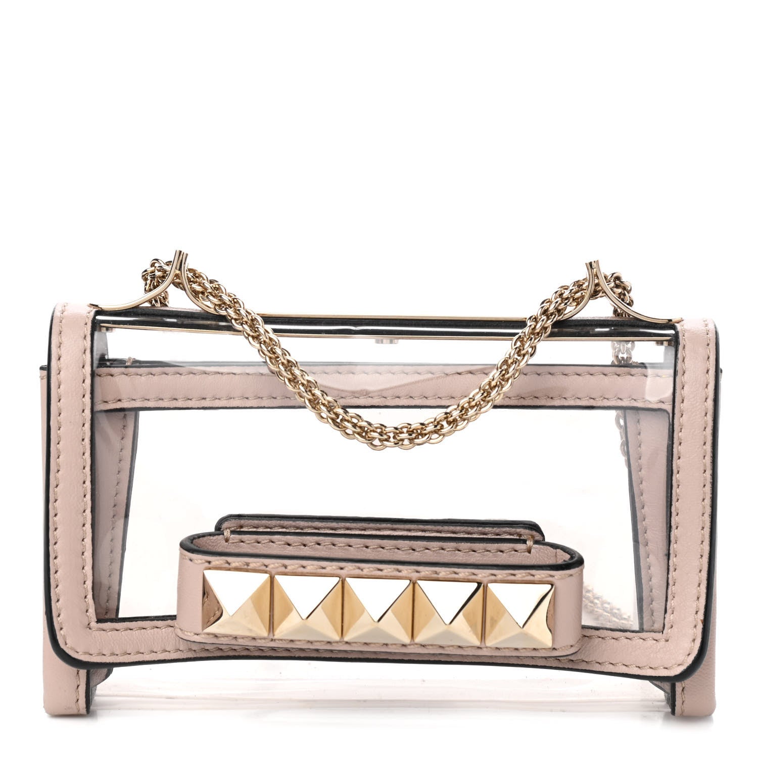 Valentino Garavani PVC Nappa Naked Mini Va Va Voom Shoulder Bag Poudre 1 of 8