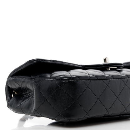 Chanel Lambskin Quilted East West Flap Black 10 of 12