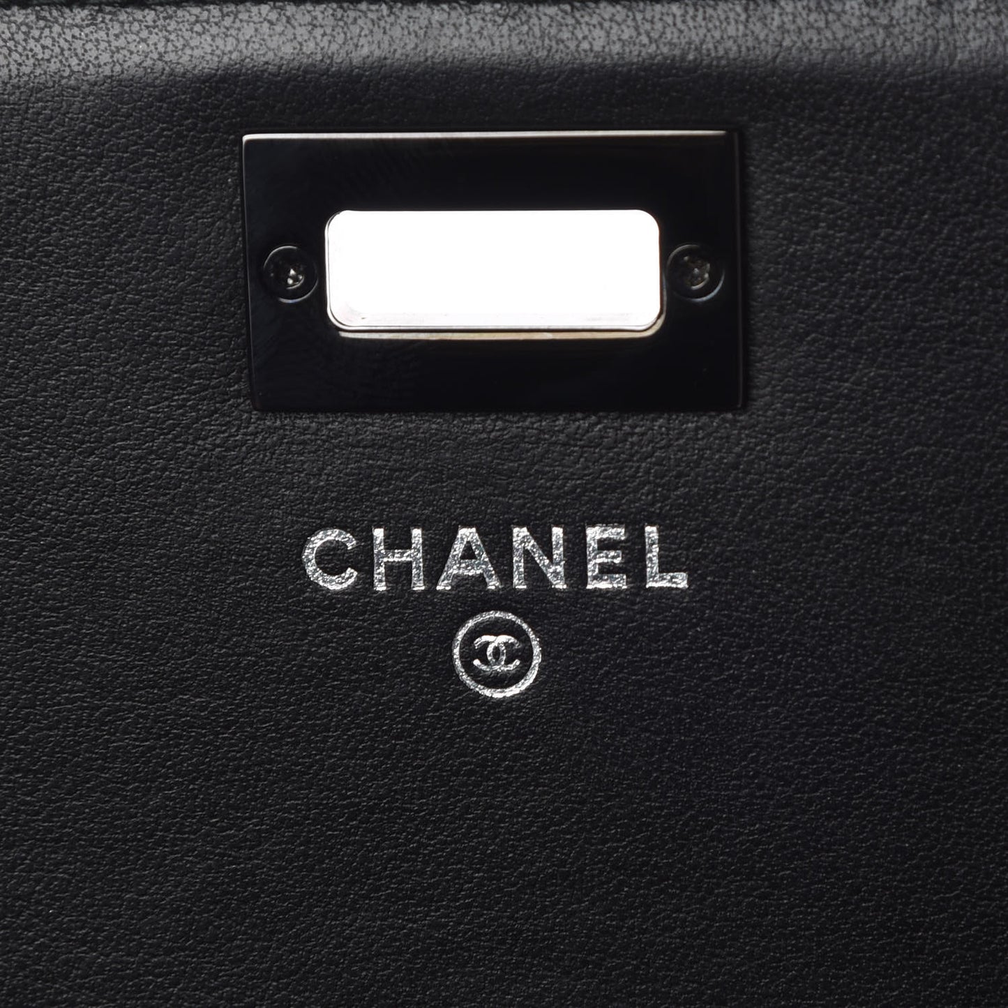Aged Calfskin Chevron Quilted Reissue 2.55 Square Wallet On Chain WOC So Black