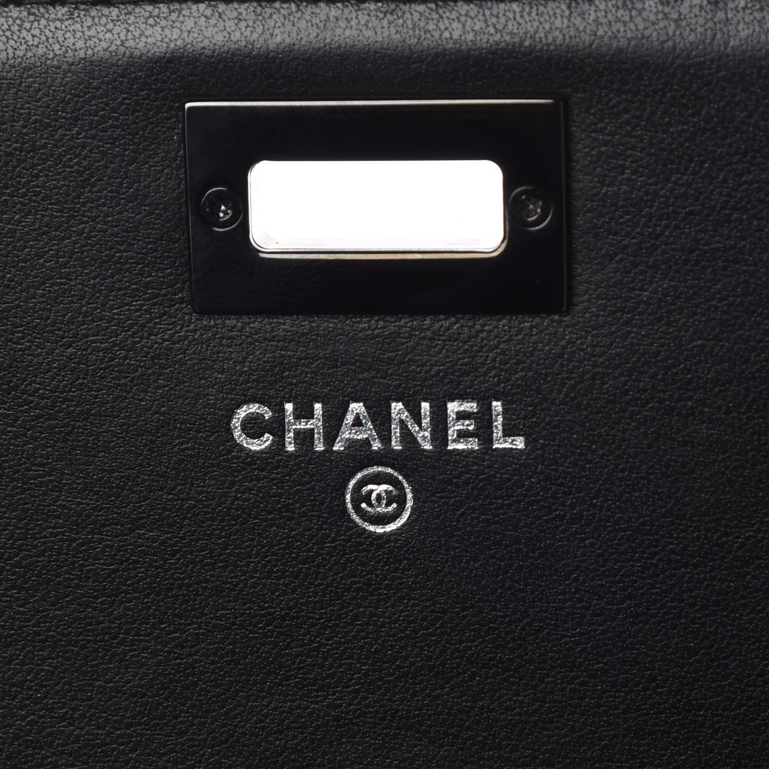 Chanel Aged Calfskin Chevron Quilted Reissue 2.55 Square Wallet On Chain WOC So Black 8 of 10