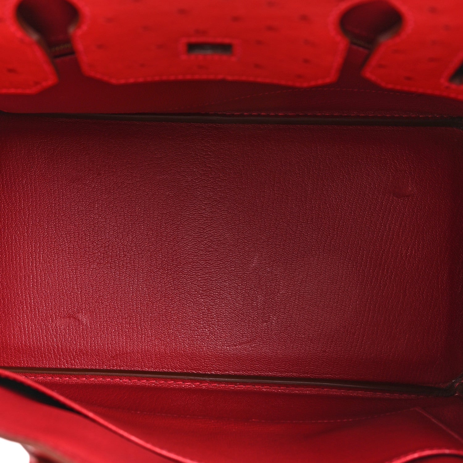 Hermes Ostrich Birkin 30 Rouge Vif 5 of 14