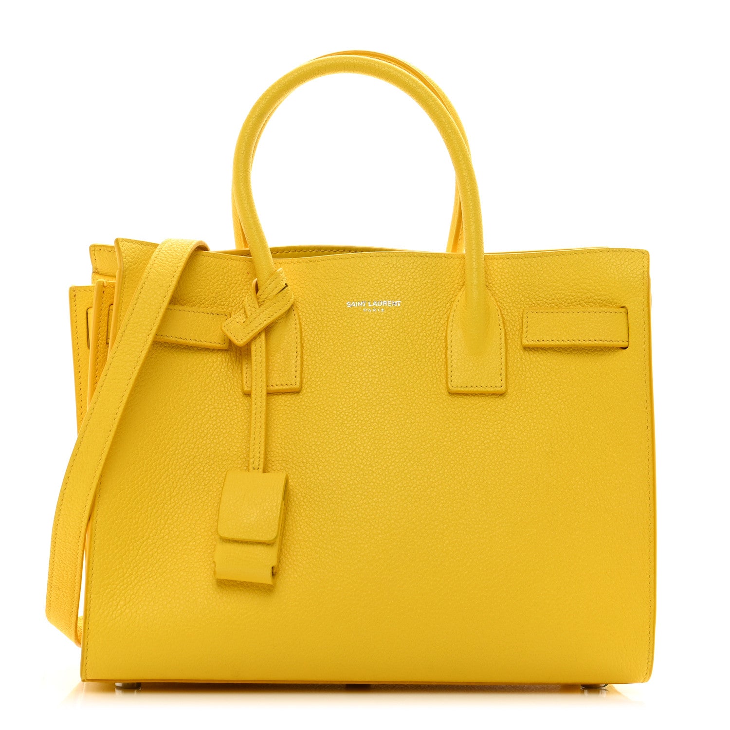 Saint Laurent Calfskin Baby Sac De Jour Bag Yellow 1 of 11
