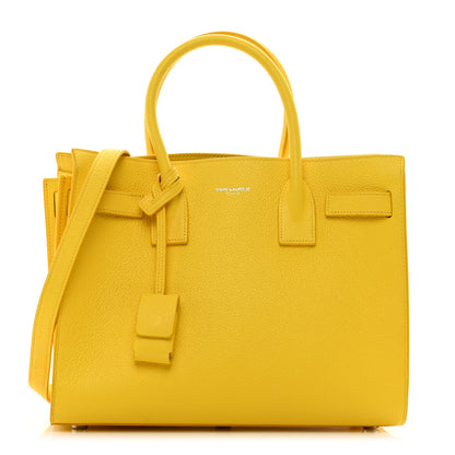 Saint Laurent Calfskin Baby Sac De Jour Bag Yellow 1 of 11