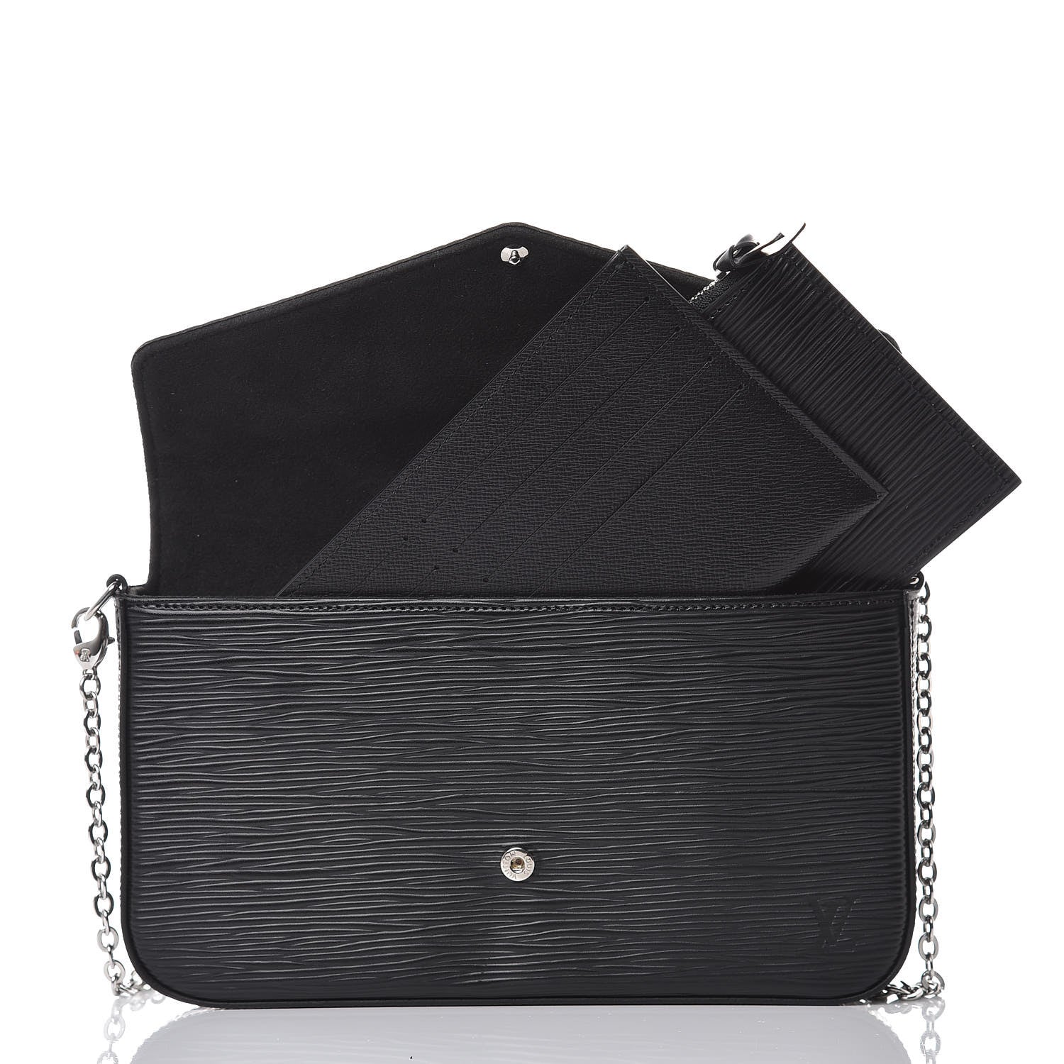 Louis Vuitton Epi Pochette Felicie Black 7 of 12