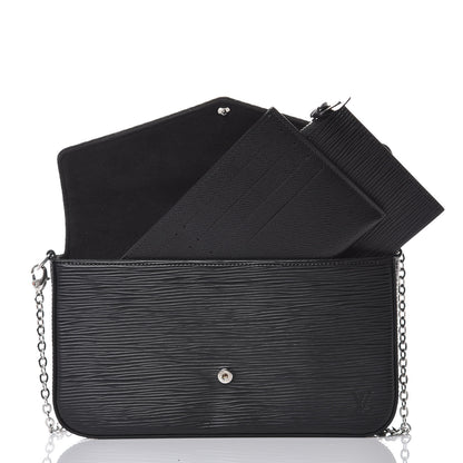 Louis Vuitton Epi Pochette Felicie Black 7 of 12