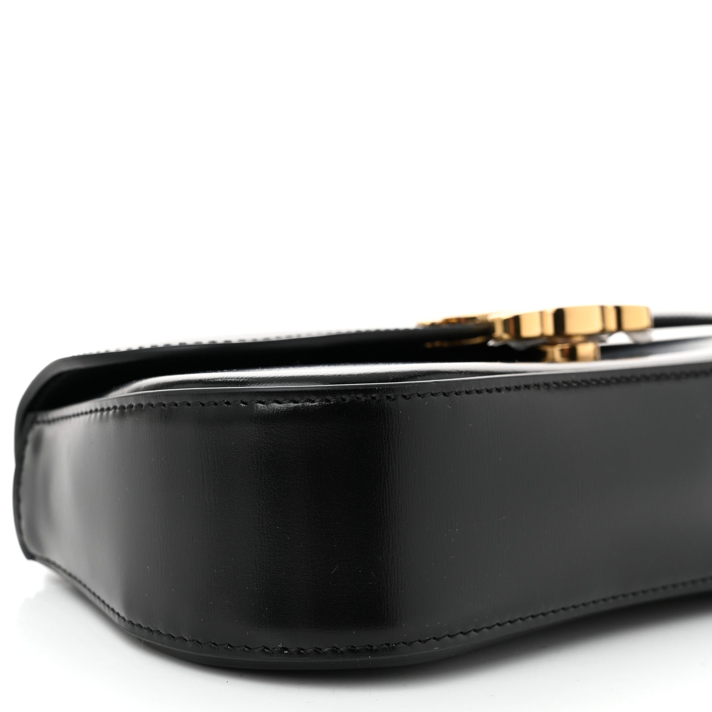 Shiny Calfskin Teen Lola Bag Black