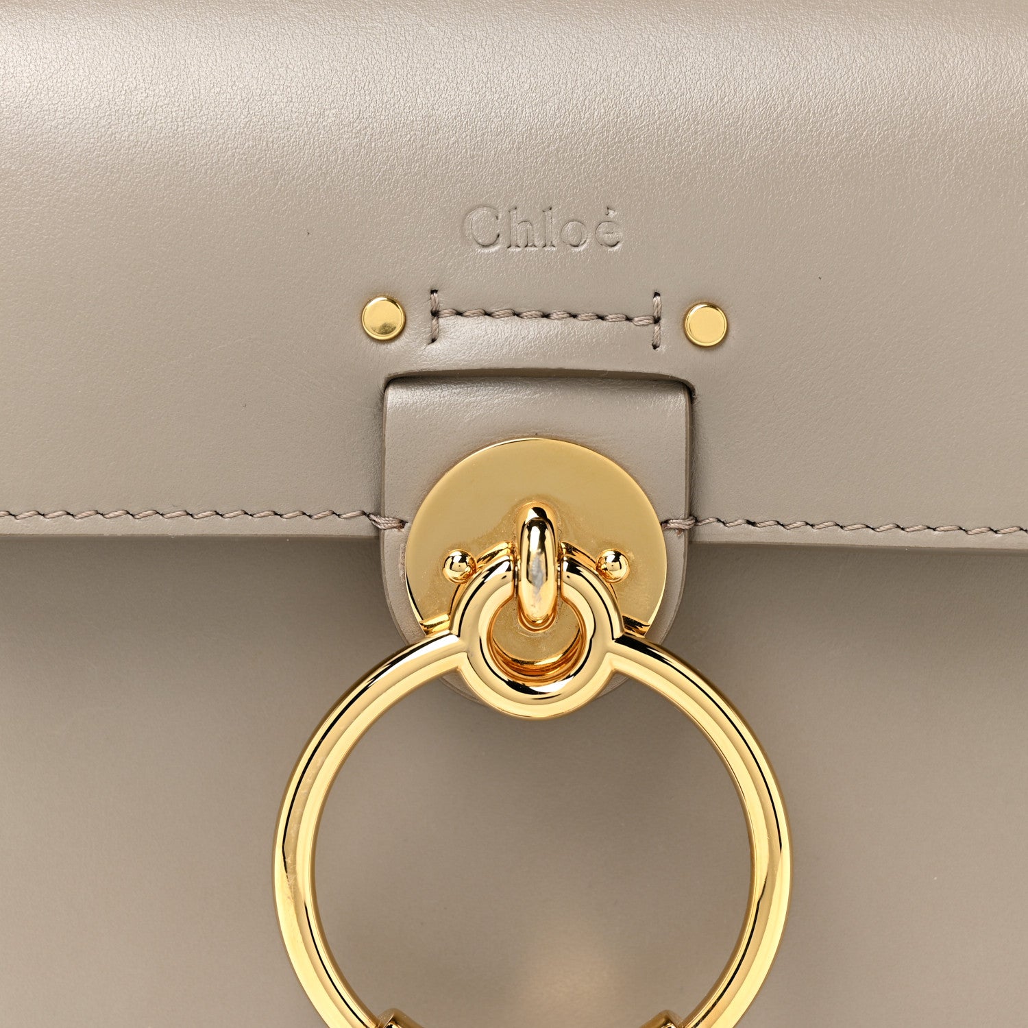 Chloe Calfskin Small Tess Bag Motty Grey 7 of 17