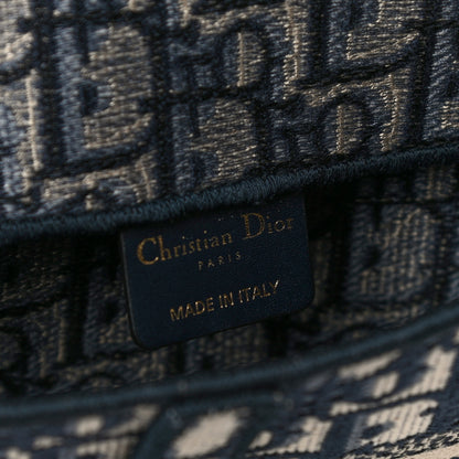 Christian Dior Oblique Slim Saddle Pouch Blue 6 of 9