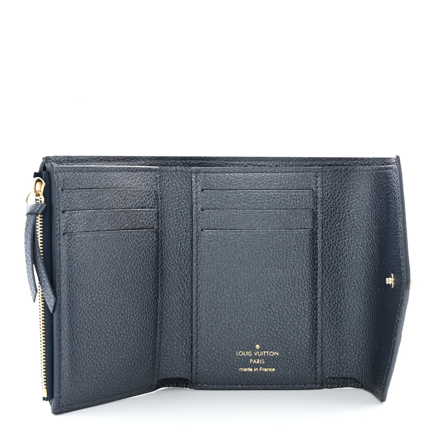 Louis Vuitton Empreinte Monogram Flower Victorine Wallet Navy Blue 5 of 10