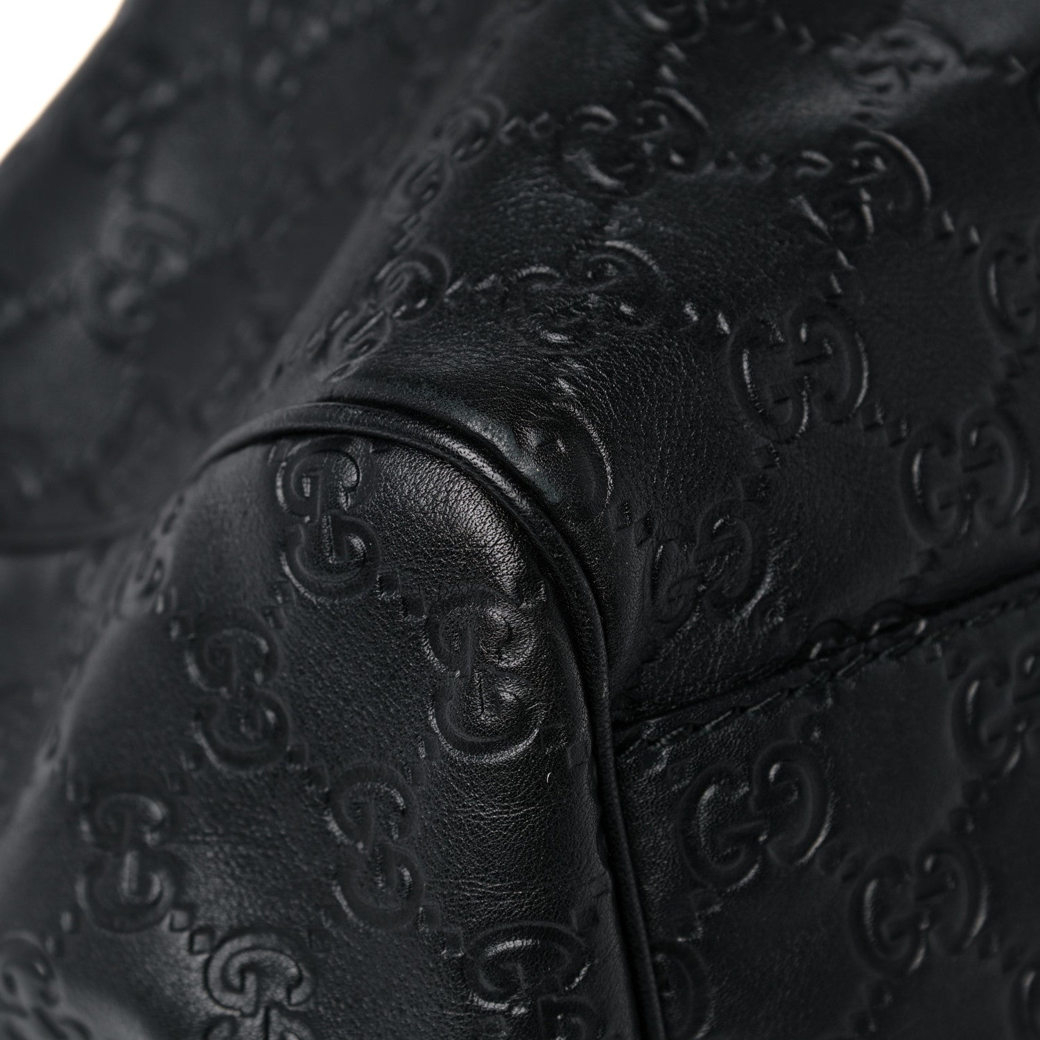 Gucci Guccissima Large Sukey Tote Black 8 of 13