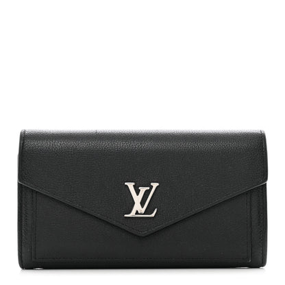 Louis Vuitton Soft Calfskin My Lockme Wallet Black 1 of 9
