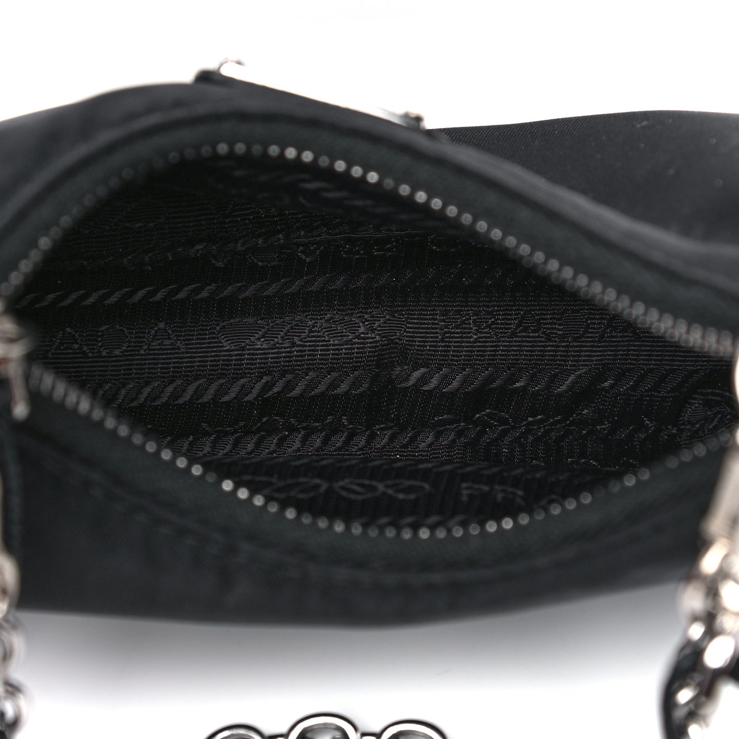 Tessuto Nylon Mini Re-Edition 2000 Shoulder Bag Black