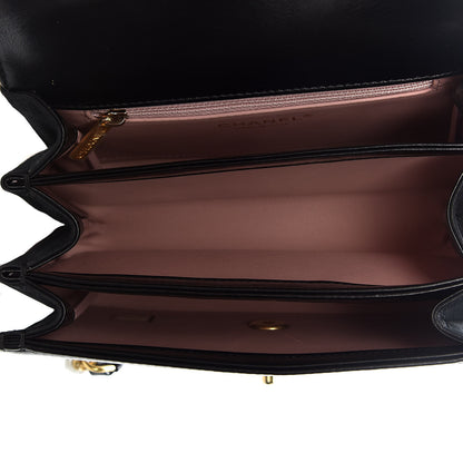 Chanel Iridescent Calfskin Quilted Mini Straight Lined Flap Black 7 of 10