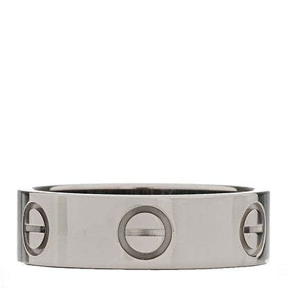Cartier 18K White Gold 5.5mm LOVE Ring 52 6 1 of 6