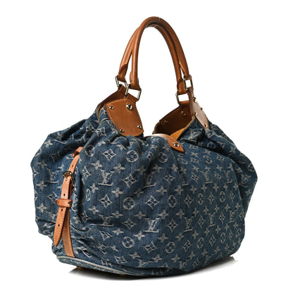 Louis Vuitton Denim Mahina XL Blue 3 of 21