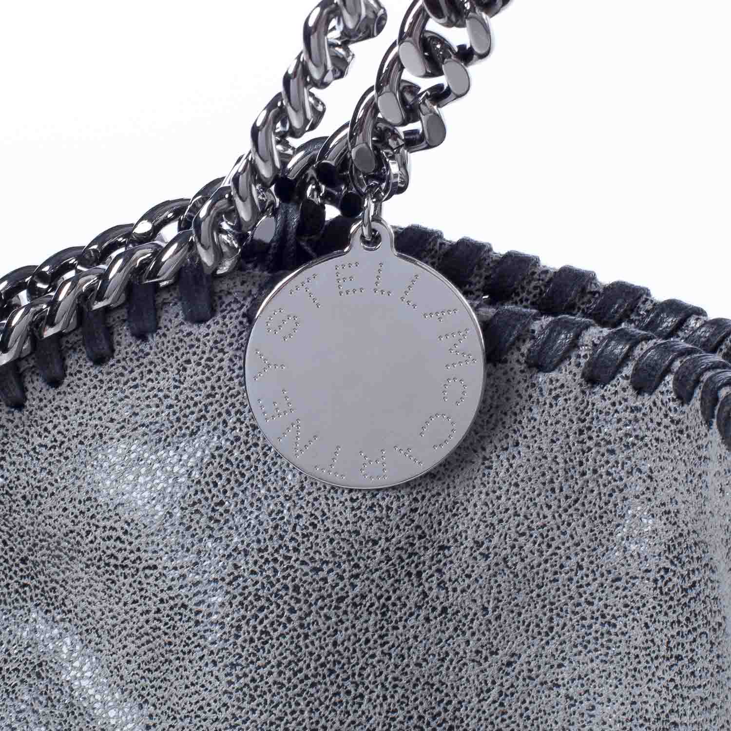 Stella McCartney Faux Leather Large Shaggy Deer Falabella Gray 6 of 11