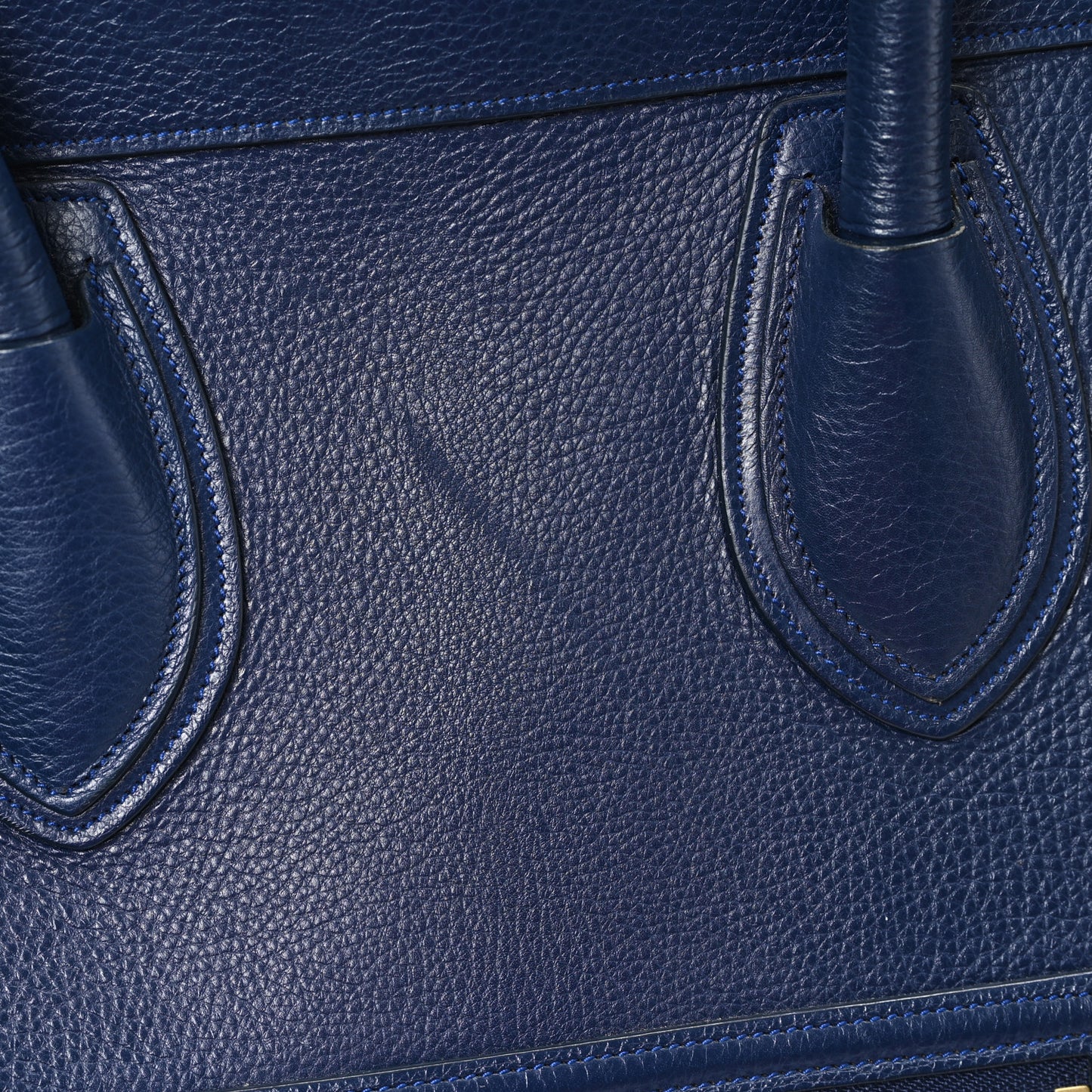 Drummed Calfskin Mini Luggage Ink