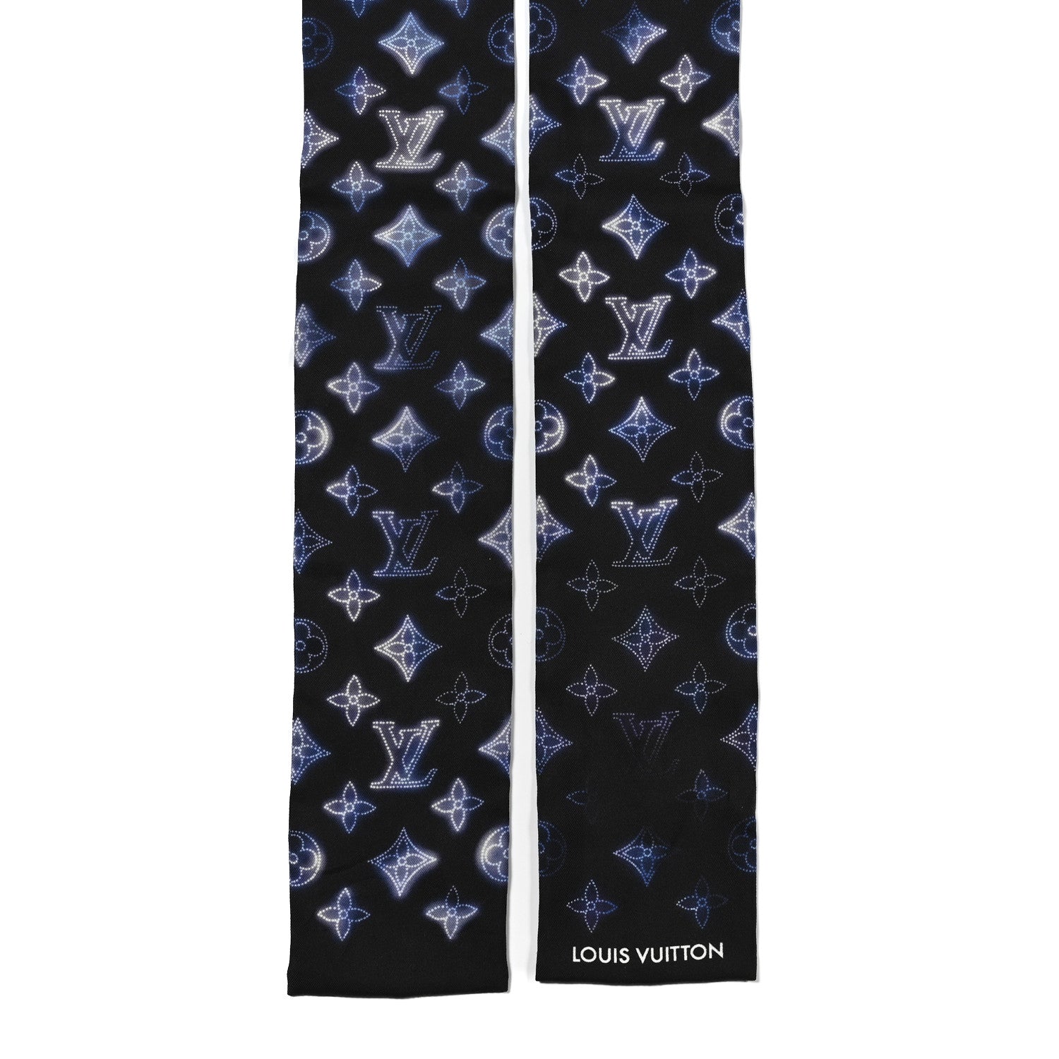 Louis Vuitton Silk Monogram Flight Mode Bandeau Blue 2 of 3