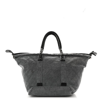 Chanel Canvas CC Cocoon Travel Tote Grey Black 1 of 11