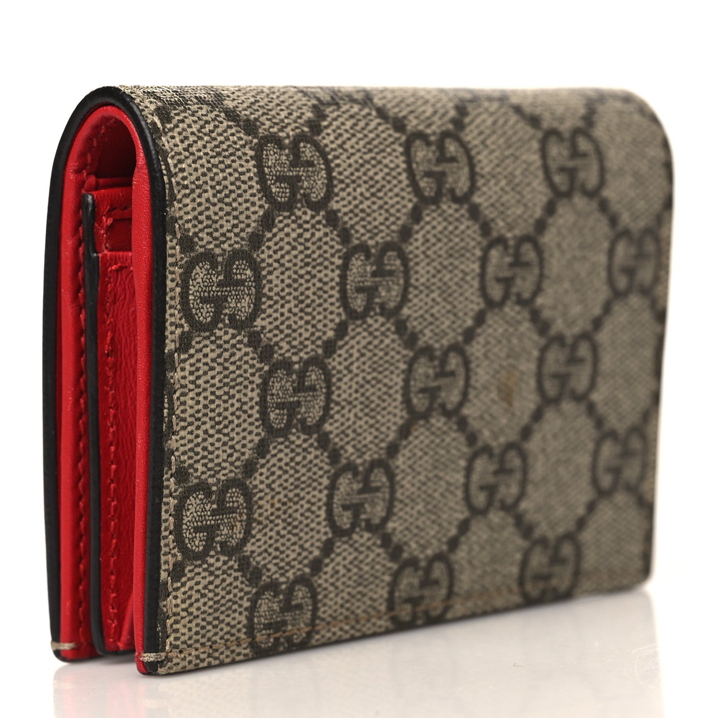 Soft GG Supreme Monogram Mystic Cat Card Case Wallet