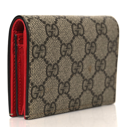Gucci Soft GG Supreme Monogram Mystic Cat Card Case Wallet 3 of 7