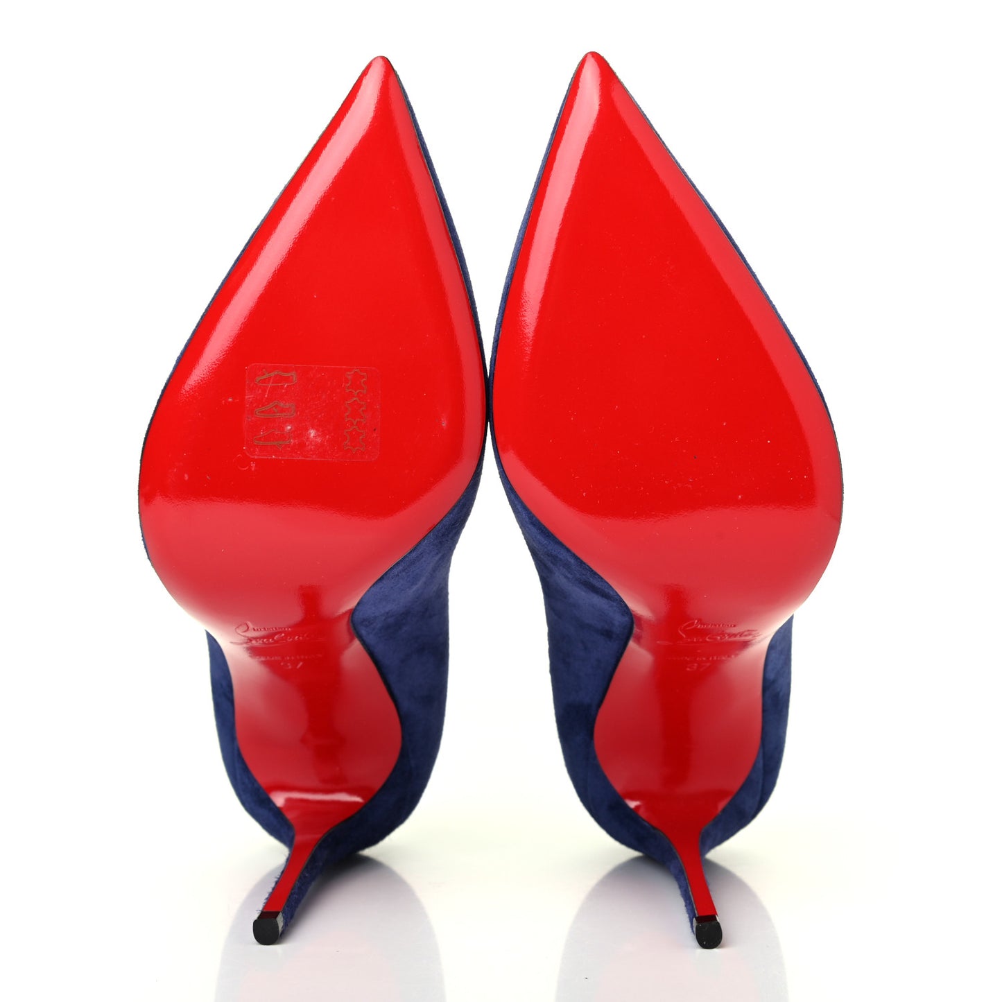 Veau Velours Pigalle Follies 100 Pumps 37 Metal Blue