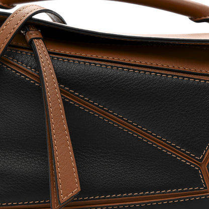 Loewe Calfskin Mini Puzzle Bag Tan Black 8 of 10