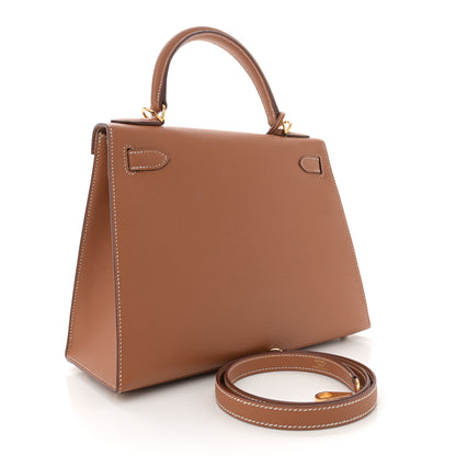 Hermes Epsom Kelly Sellier 28 Gold 3 of 11