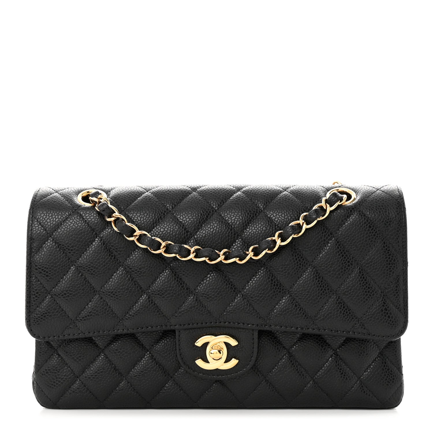 Chanel Caviar Quilted Medium Double Flap Black 1 of 11