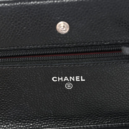 Chanel Caviar Quilted Wallet on Chain WOC Black 6 of 11