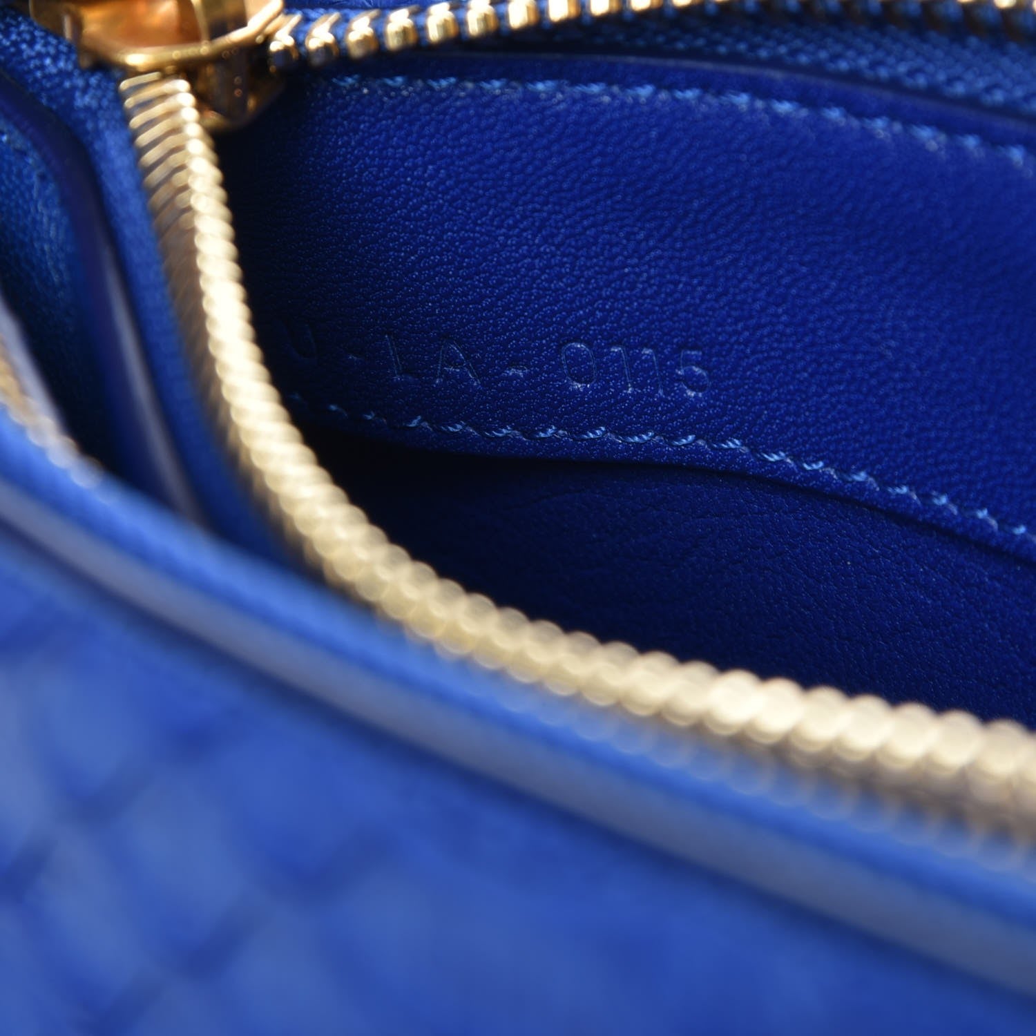 Celine Python Small Trio Crossbody Bag Royal Blue 9 of 9