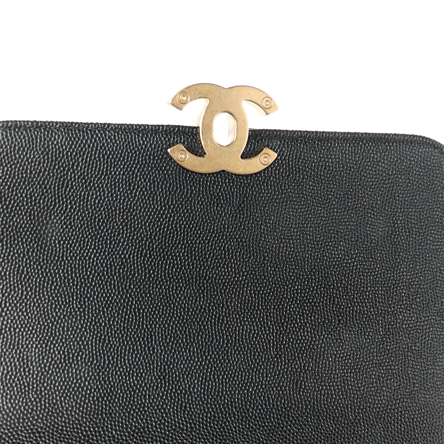 Caviar Mini Messenger Bag Black
