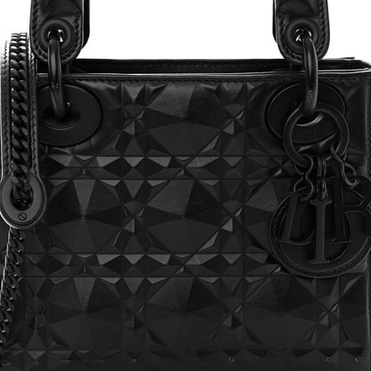 Christian Dior Calfskin Diamond Cannage Mini Lady Dior Black 7 of 11