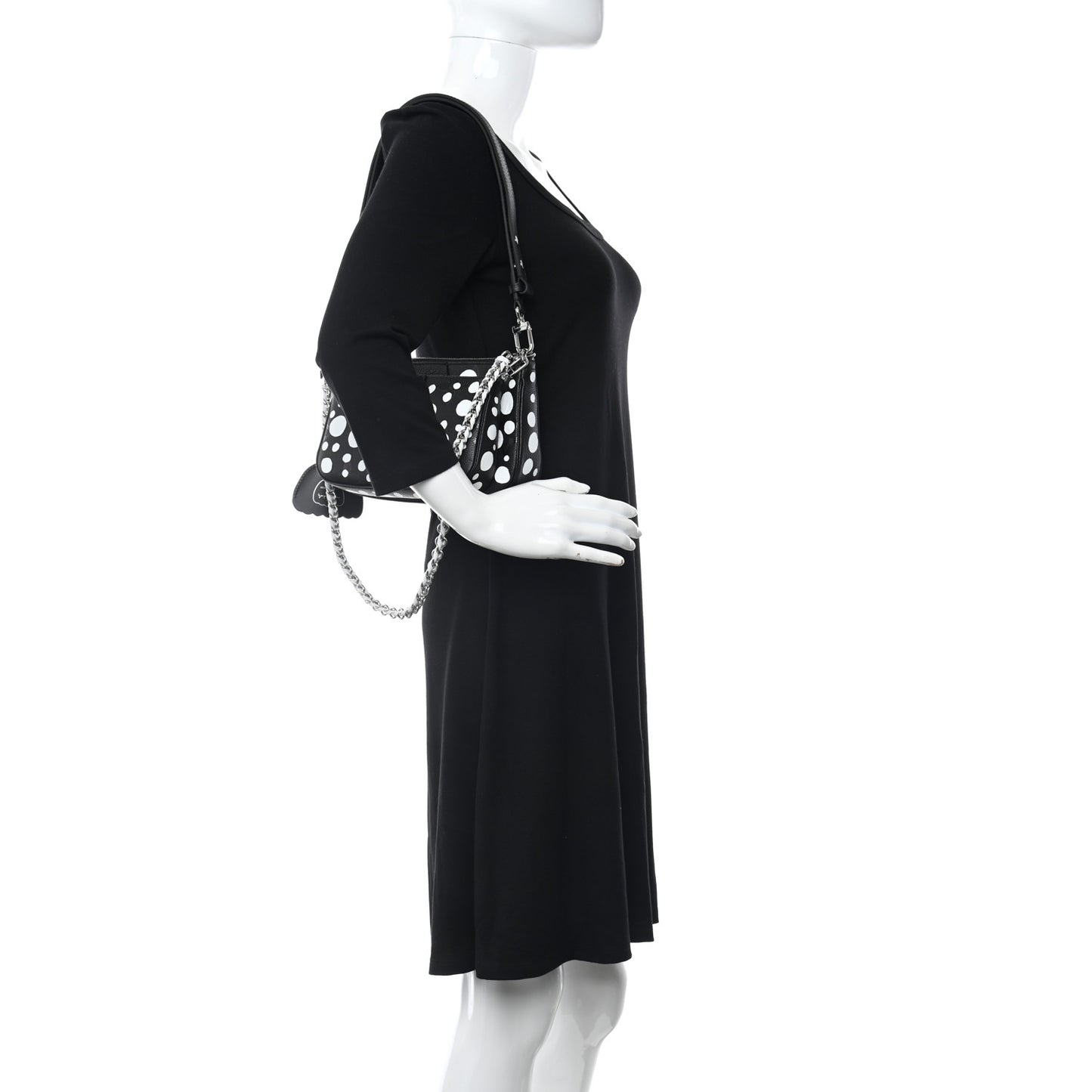 LV X YK Empreinte Multi Pochette Accessories Black White