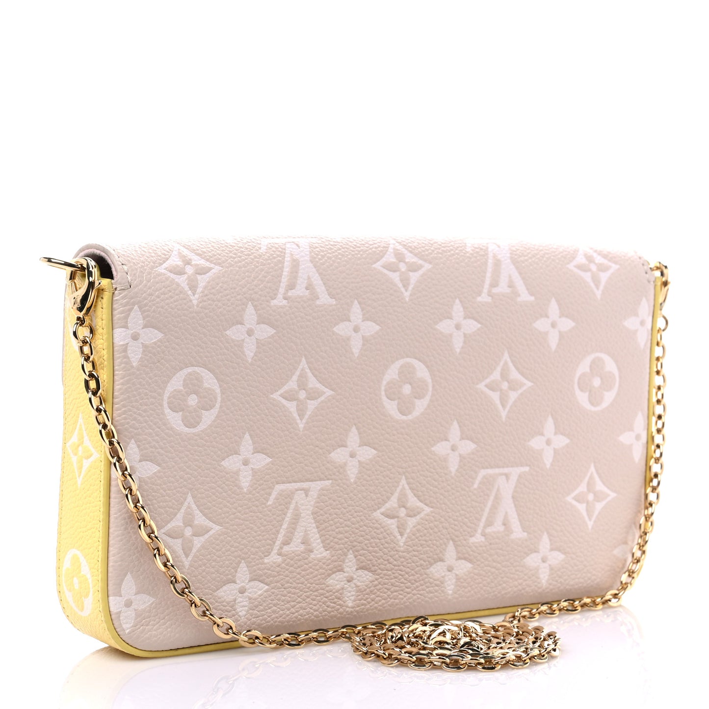 Empreinte Spring in the City Felicie Pochette Chain Wallet Pink Beige Yellow