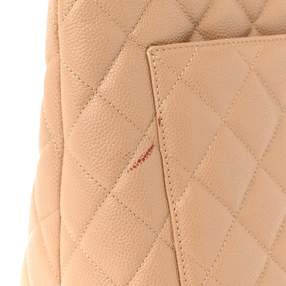 Chanel Caviar Quilted Medallion Tote Beige 11 of 11