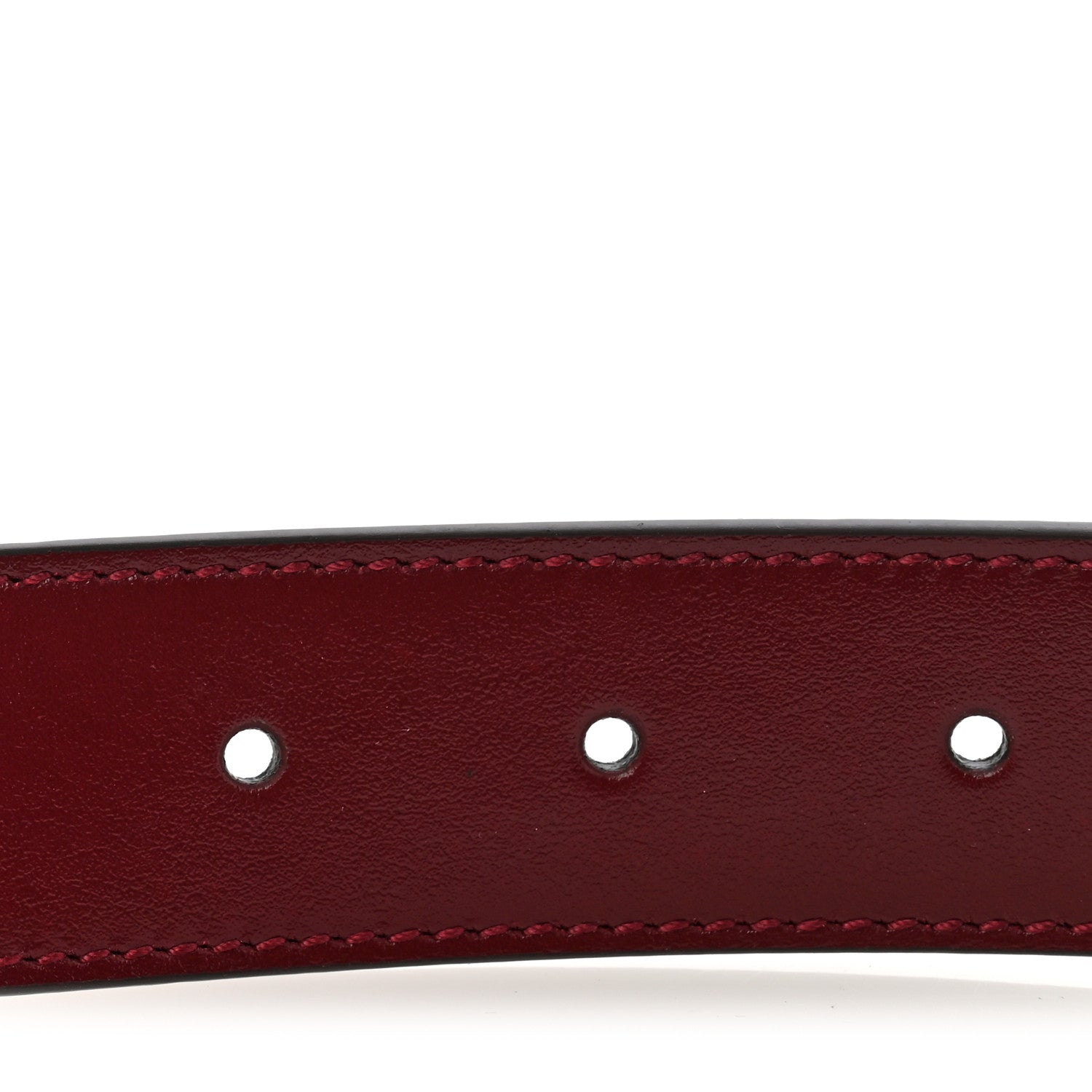 Gucci Plutone Calfskin Interlocking G 30mm Belt 100 40 Rosso Ancora 6 of 7