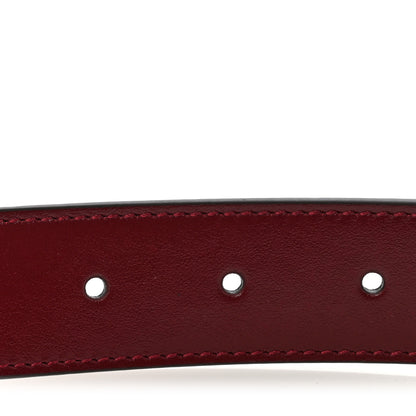 Gucci Plutone Calfskin Interlocking G 30mm Belt 100 40 Rosso Ancora 6 of 7