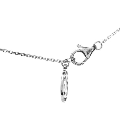 Cartier 18K White Gold Diamond Symbols Cross Pendant Necklace 4 of 4