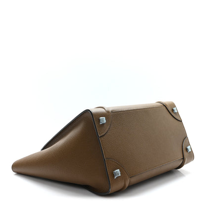 Celine Drummed Calfskin Mini Luggage Brown 4 of 9