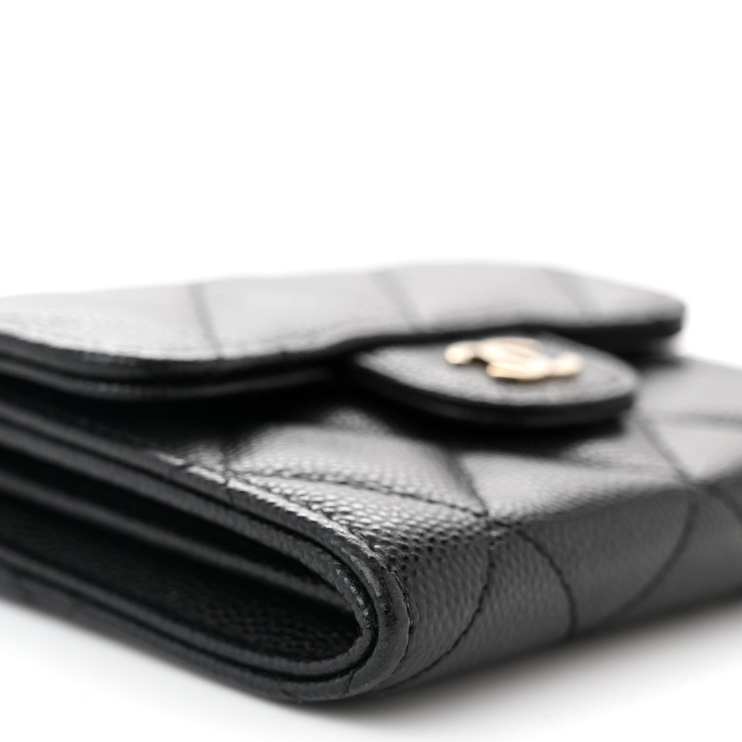 Chanel Caviar Quilted Flap Card Holder On Chain Black 10 of 13