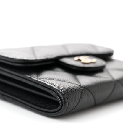 Chanel Caviar Quilted Flap Card Holder On Chain Black 10 of 13